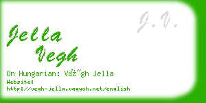 jella vegh business card